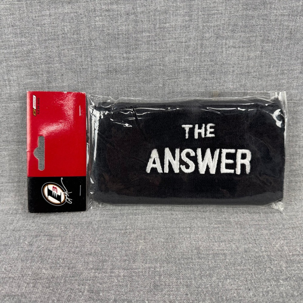 New Reebok Allen Iverson The Answer Authentic Elbow Arm Band Black White 2000s